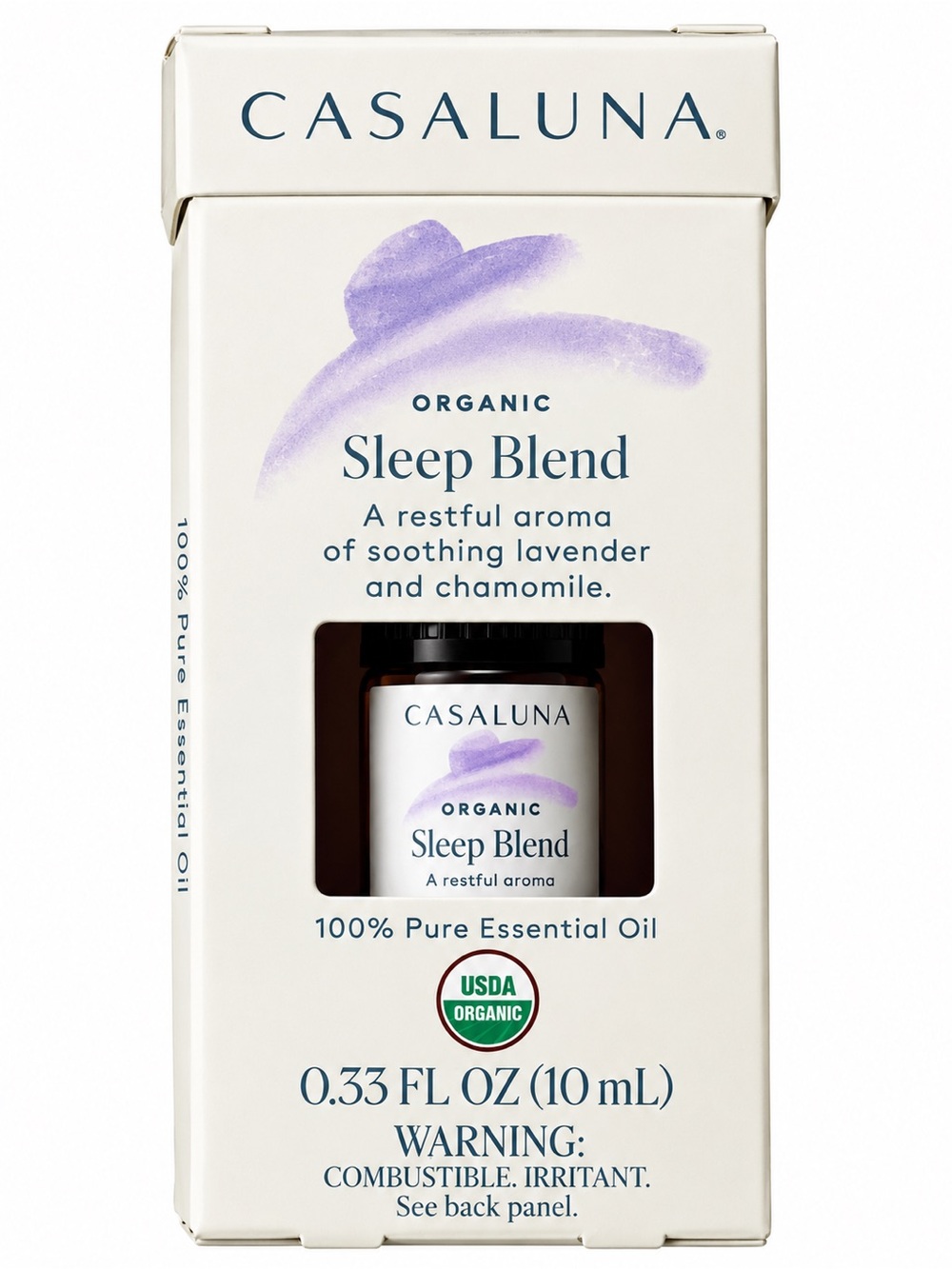 Casaluna Sleep Blend Essential Oil - Purple & White Packaging
